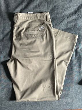 Adidas Men's Beige Golf Pants 36x34 Climacool